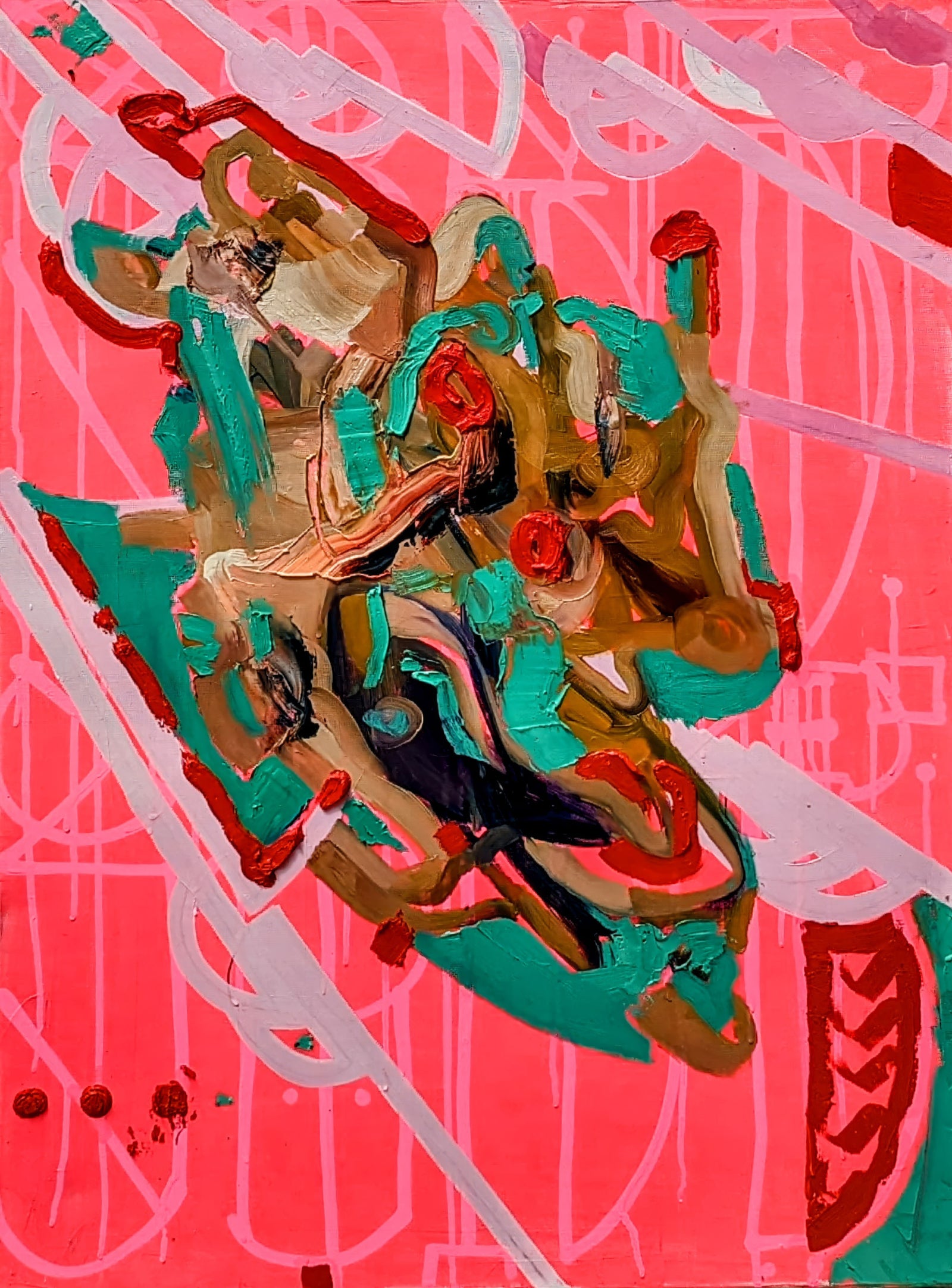 Figure on Pink — Companion — Fine Art Print von Wladislaw Mueller, Studio Sabotage