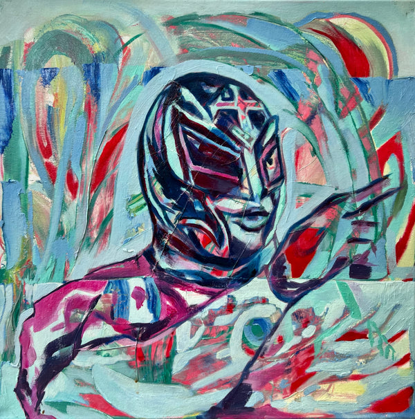 Luchador Mask — Originalkunst von Wladislaw Müller